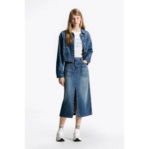 타미진 여성 플리츠 데님 트러커 재킷 (T32F6NJC12TWT1)