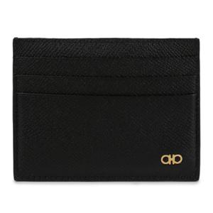 라프리마 페라가모 더블 간치니 카드지갑 66-1478 BLACK 776843