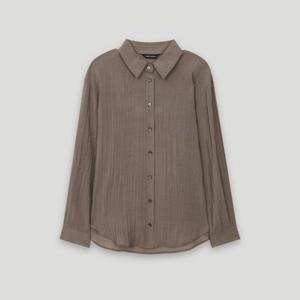 [코데즈컴바인]시스루 소재 기본형 블라우스 (CKC-BL503W7)