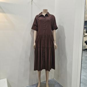 [더아이잗]더아이잗 티어드 A라인 셔츠 원피스 IR5M0OP801