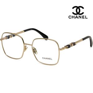 샤넬 안경테 CH2215 C395 명품 로고 장식 메탈테 스퀘어 금테 패션