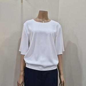 [더아이잗]더아이잗 라운드넥 러플 슬리브 블라우스 Ip7m0bl801