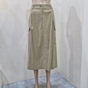 [더아이잗]더아이잗 린넨 아웃포켓 H라인 스커트 IR7A0Sk091