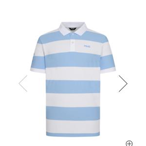 [핑]남성  기능성스트라이프카라반팔 티셔츠111E2T0303_BL_YS