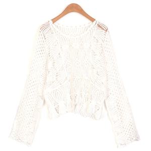 [샵앤]여성 크로셰 레이어드 에스닉 니트티 PIC-WKN-1323-베이지