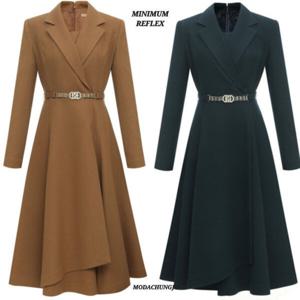 [미니멈]MD 모 100 레이어드 카라넥 랩 원피스  MD MXDAWO1150_C