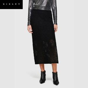 [시슬리]니트 롱 스커트_410YL001O