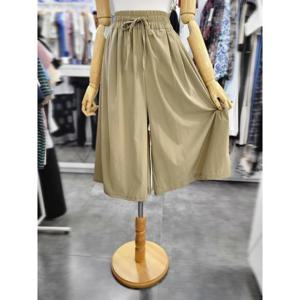 밸리걸 세이브존01 밴딩 바스락 7부 와이드 팬츠 603950