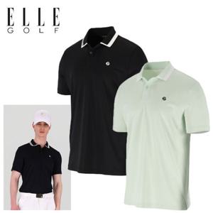 [엘르골프]남성 에리 로고 포인트 폴로 티셔츠 6J35212_DJ