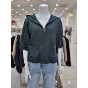 [더아이잗]포켓 망사 후드넥 가디건 IR5M1CD831GND_DJ