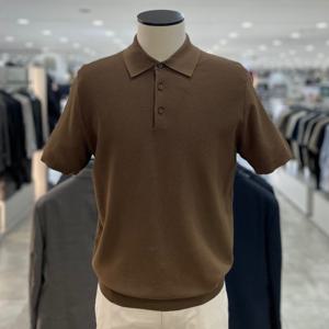 [지오지아]워셔블 카라 니트 티에리_ABF2ET1102_BR_DG