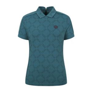 [핑]여성  시즌 패턴 냉감 반팔 티셔츠  121E2TO451_GN_YS