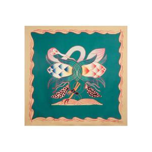 26 SS 에트로 플레이스드 모티프 실크 스카프 WAXA0006AKC93 TP441834109