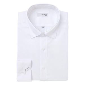 [에스티듀퐁(셔츠)]화이트 스트레치 솔리드 슬림핏 긴소매 셔츠 SE5FM21LS305SWH