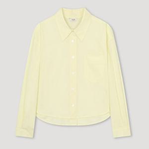 [시스티나]크롭 긴팔 코튼 셔츠 -AWWSTO11010