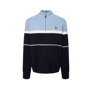 헤지스  25FW  남성 파인 울 패턴 방풍 집업 가디건 HZSW5D331N2