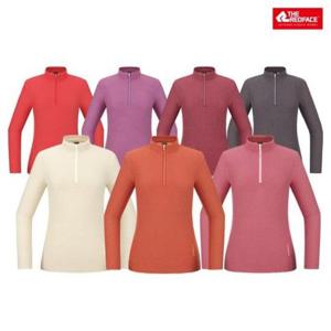 레드페이스 HC18 클로버 프린트 우먼짚 티셔츠 REWFTSF23050