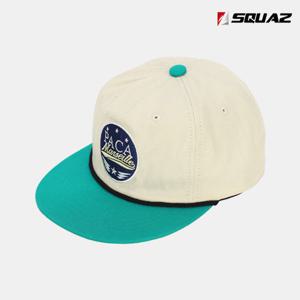 [스콰즈]스콰즈 캠프캡 캡모자 챙 넓은 로고 배색모자 SEN421