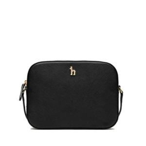 [헤지스ACC][DEAR PUPPY] 블랙 큐빅 로고 가죽 카메라백 HIWA2F180BK_IT