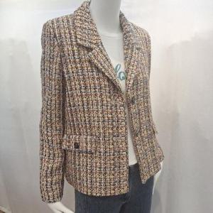 올리비아하슬러 HC04 고급스러운 메탈릭 트위드 재킷 OHESJK202