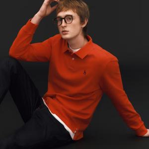 헤지스  25FW  남성 긴팔 캐주얼 피케 폴로 셔츠 HZTS5D431O3