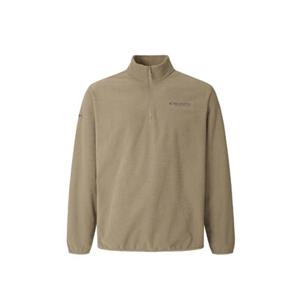 디스커버리 2025F W 겨울  남성 그리드 플리스 반집업티셔츠