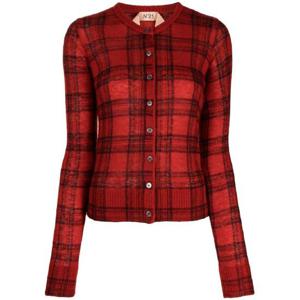 26 SS N21 체크 프린트 버튼 가디건  N2MA0319009 TP443068890