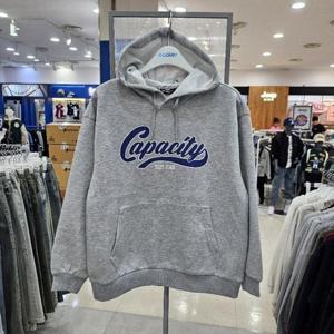 에꼴리에 sh06 블루 레터링 특양면 후드티 25a0405