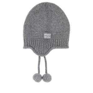 미우미우 이어플랩 캡 5HC3242F8SF0031 GRAY DOM