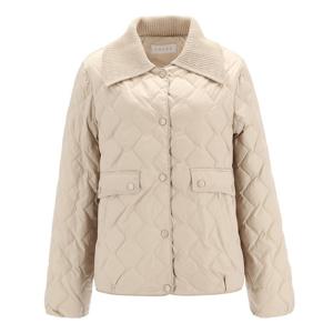 [엠씨]니트카라 오리털경량패딩C54D001