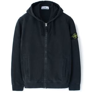 25FW 스톤 기모 후드 풀집업 워싱블랙 K2S156100067 S0A20 V0029