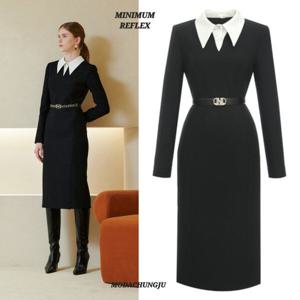 [미니멈]MD 셔츠 카라 포인트 H라인 원피스 MD MXDAWO0430_CJ