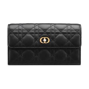 디올 여성 졸리 오키드 레더 플랩 장지갑(블랙) S3106UNJB M900