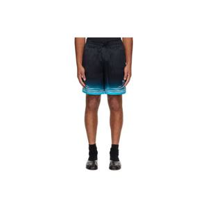 26 SS 카사블랑카 남성 블랙 블레이드 실크 새틴 쇼츠 252195M193025