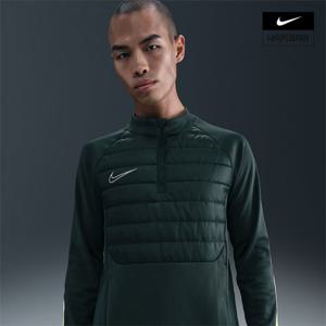 [나이키] 아카데미 윈터 워리어 남성 써마 핏 하프집 축구 탑 FB6817-390