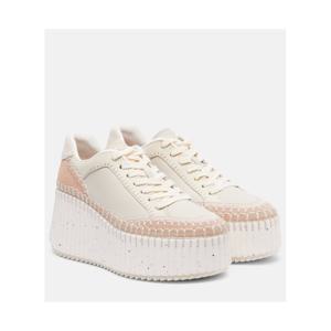 끌로에 Nama 레더 웨지 스니커즈 P01041537