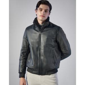 닥스 골프 25FW PREMIUM 그레이 하이엔드 인퀼팅 양가죽 구스다운 점퍼 DGJU5D872G3