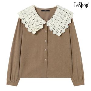 [르샵]코듀로이 레이스 세일러 카라 블라우스 (DP4BA005A)