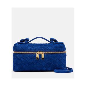 보테가베네타 Bang Bang 인트레치아토 스웨이드 배니티 백 P01137274