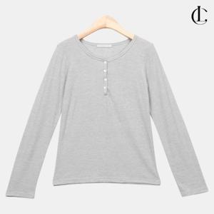 엘케이트 여성 가을 무지 이너 레이어드 베이직 골지 긴팔티 LFL005