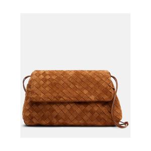 보테가베네타 Giorno 인트레치아토 스웨이드 숄더 백 P01131305