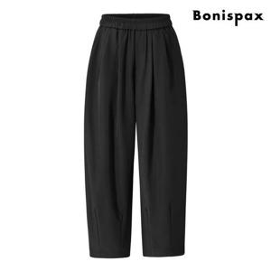 [보니스팍스(여성의류)]데일리 밴딩 기모 와이드 롱 팬츠 (XP3TA022L0)