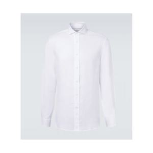Brunello Cucinelli 리넨 버튼 셔츠 P01138419