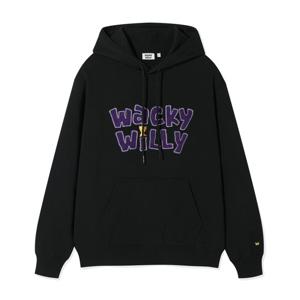와키윌리 기모 타이포 그래픽 후드 B1 WA2504HD11 BK BR