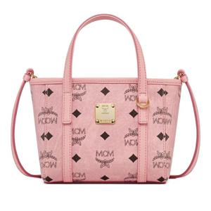 엠씨엠 로고 프린트 토니 탑 지퍼 쇼퍼백 MWPFSMT03 PZ