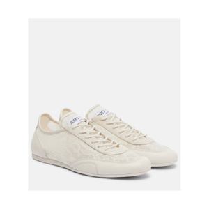 지미추 Sunny 레더 트리밍 레이스 스니커즈 P01125554