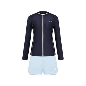 아레나  웨이비 레귤러핏 집업 래쉬가드 3PCS 세트 (A6BL1PS01NVY)