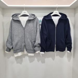 [행텐주니어]투웨이 니트 후드 집업 점퍼14540-140-806-37