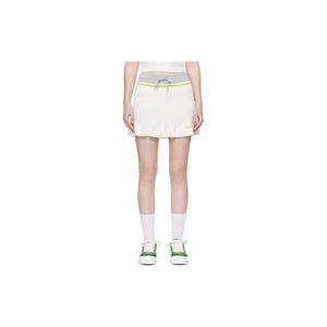 26 SS 카사블랑카 여성 화이트 테니스 미니 스커트 261195F090004