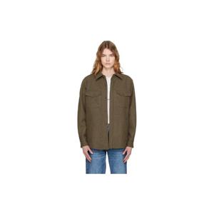 26 SS 아페쎄 여성 그린 울 셔츠 261252F109011